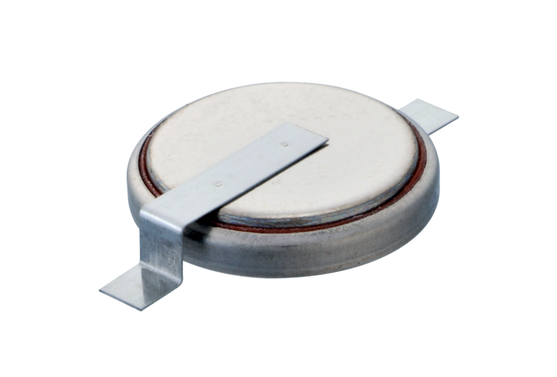 CR1632SM 带有两个标签页的水平SMD组件 SM 版本