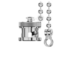 RFCT-BNC-CAP-GS-2  带垫圈和链条的金属保护盖，适用于 BNC 隔板千斤顶