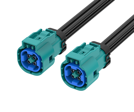 ATTEND Mini FAKRA Jack(2x2) 电缆 FR-1J1J-100Z03W 授权代理商｜BONCHIP 现货供应 100CM Type A IP67 Z Code 汽车射频连接线