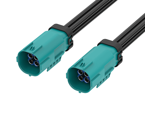 ATTEND FAKRA Jack 转 Plug 直头电缆 FR-1J1P-100Z01W 授权代理商｜BONCHIP 现货供应 100CM IP67 Z Code 汽车射频连接线