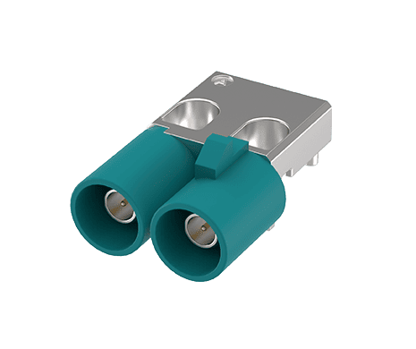 ATTEND FAKRA Plug 228B-PXX00 授权代理商｜BONCHIP 现货供应 1x2 Port R/A Mid Mount 汽车射频连接器