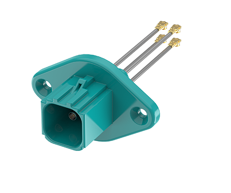 ATTEND Mini FAKRA B Plug(2x2) Panel Mount to I-PEX 电缆 FR-1P4P-010Z01W 授权代理商｜BONCHIP 现货供应 10CM IP67 Z Code 汽车射频连接线