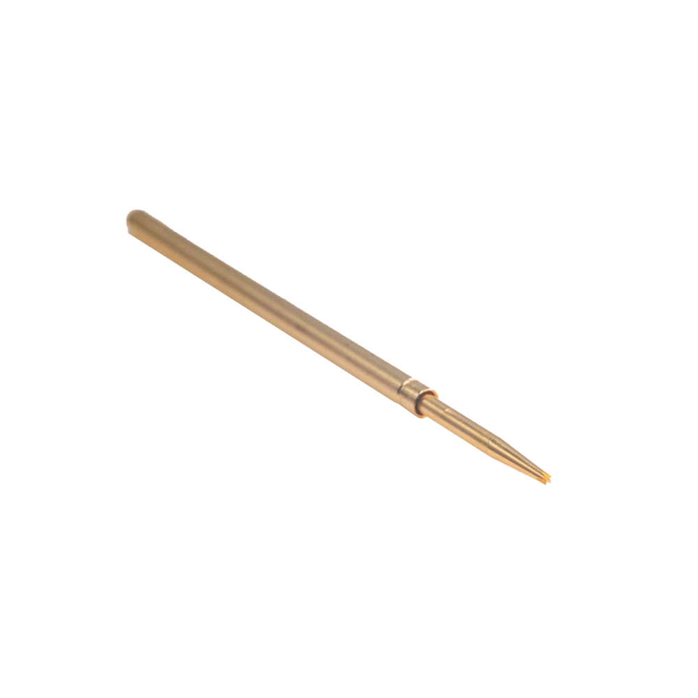 PTP-2N1LM-3GA 授权代理商｜BONCHIP 现货供应 2.54mm 100mil 3-Point Crown Narrow Spring Pogo Pin 测试探针