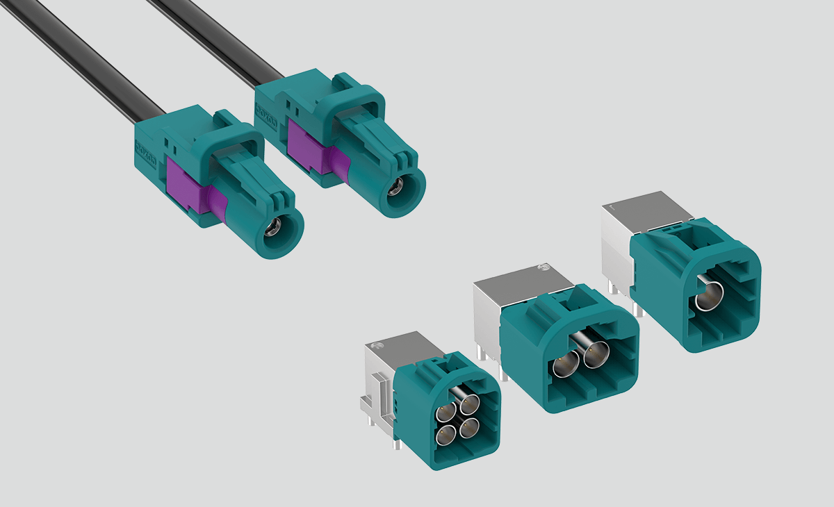 ATTEND Mini FAKRA Plug 230B-PSX00 授权代理商｜BONCHIP 现货供应 垂直 1x2 Port-A Type 汽车射频连接器，支持样品申请